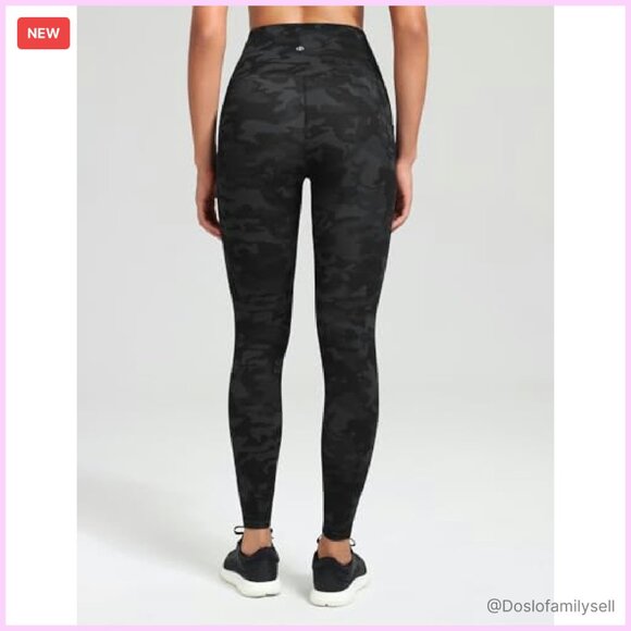 High Waisted Workout Leggings with Pockets 7/8 Length Squat Proof - Picture 4 of 8